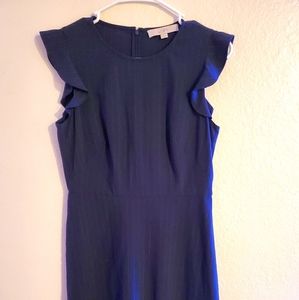 LOFT Navy Blue Midi Dress